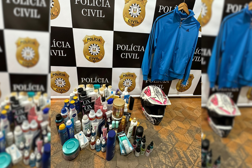 Polícia Civil recupera R$ 4 mil  em produtos furtados em farmácias de Santa Maria