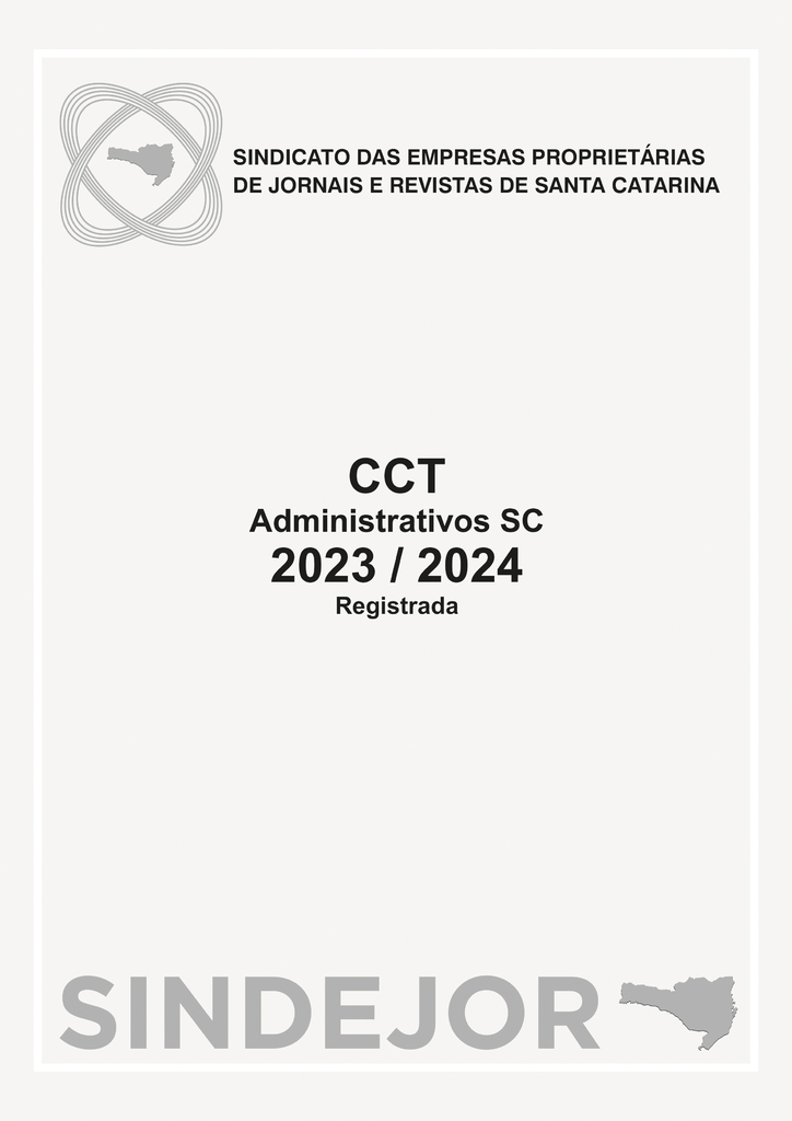 CCT Administrativos SC 2023 / 2024 Registrada