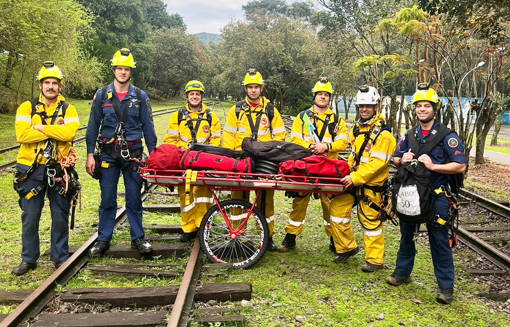 Equipe de resgate técnico com cordas do CBMSC participará de competição nacional