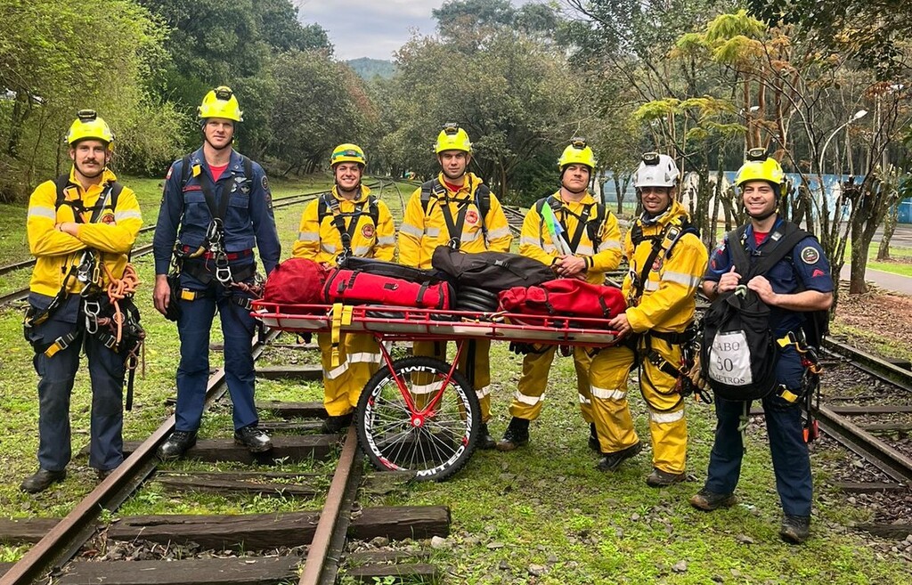 Equipe de resgate técnico com cordas do CBMSC participará de competição nacional