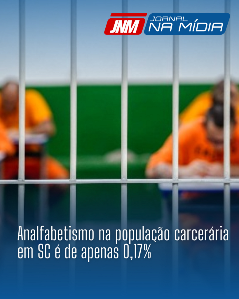 Analfabetismo na população carcerária em SC é de apenas 0,17%