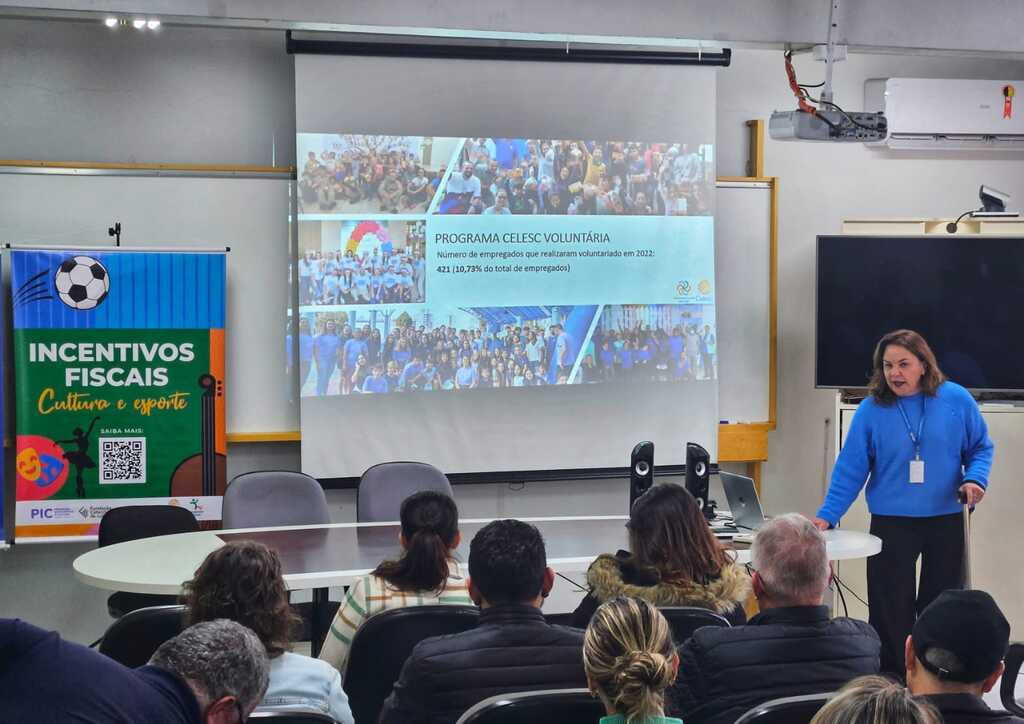 Celesc percorre Oeste de SC apresentando incentivos fiscais para cultura e esporte