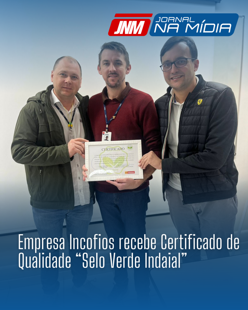 Empresa Incofios recebe Certificado de Qualidade “Selo Verde Indaial”