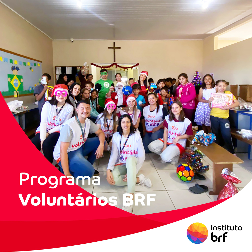 Voluntariado Transformador é um dos valores do Instituto BRF