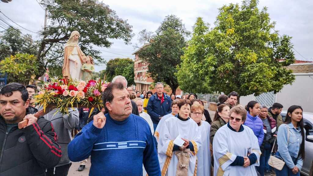 Divulgação - A programação religiosa contou com passeio ciclístico, procissão e Missa, presidida por Dom José Mário.