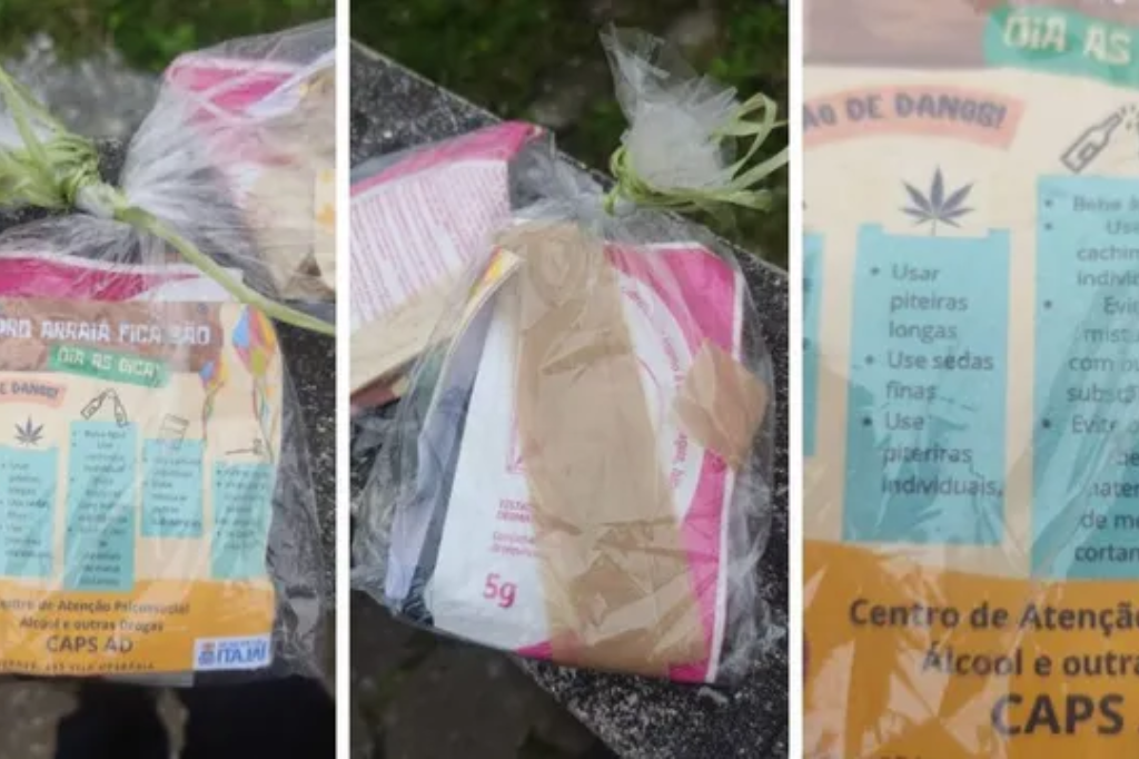 Kit com seda para maconha e camisinha é entregue a usuários de drogas para 'redução de danos' em cidade de SC; entenda