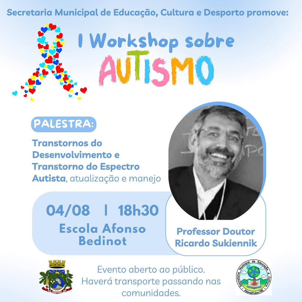 SECRETARIA MUNICIPAL DE EDUCAÇÃO DE MAMPITUBA PROMOVE O I WORKSHOP SOBRE O AUTISMO