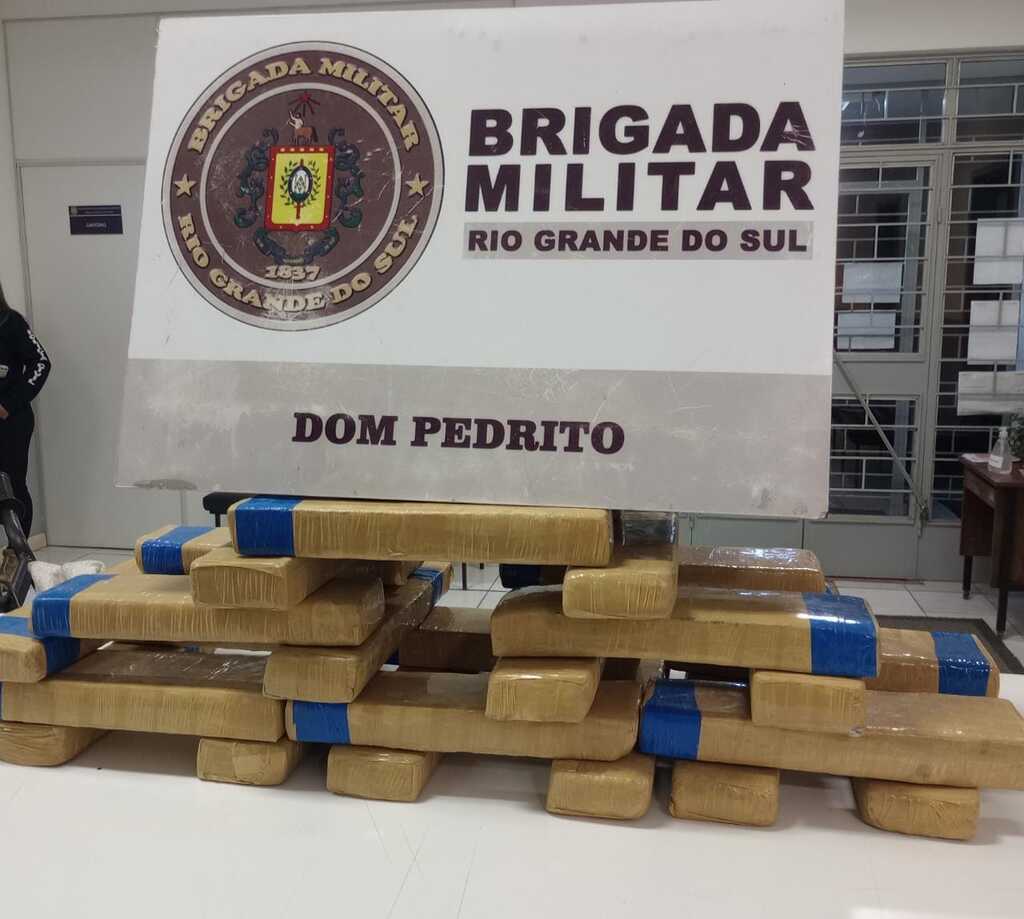 BM de Dom Pedrito apreende 22 quilos de maconha