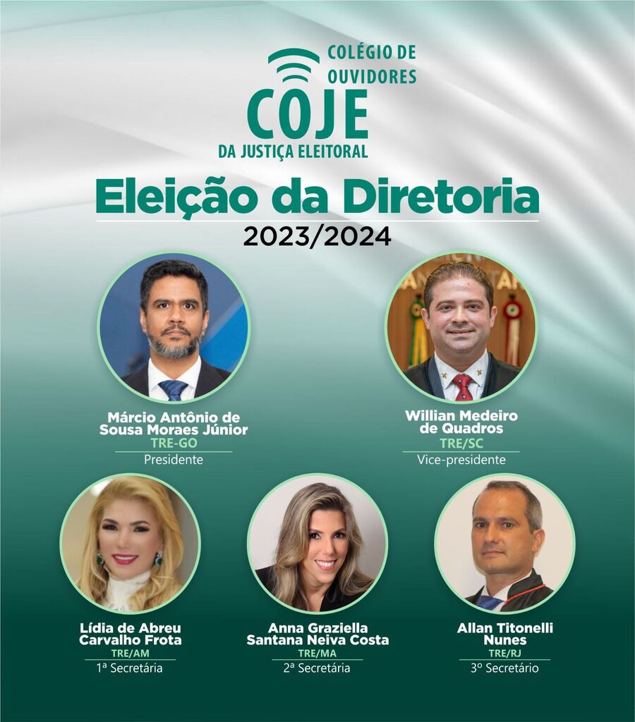 Juiz ouvidor do TRE-SC tomará posse como vice-presidente do Colégio de Ouvidores da Justiça Eleitoral