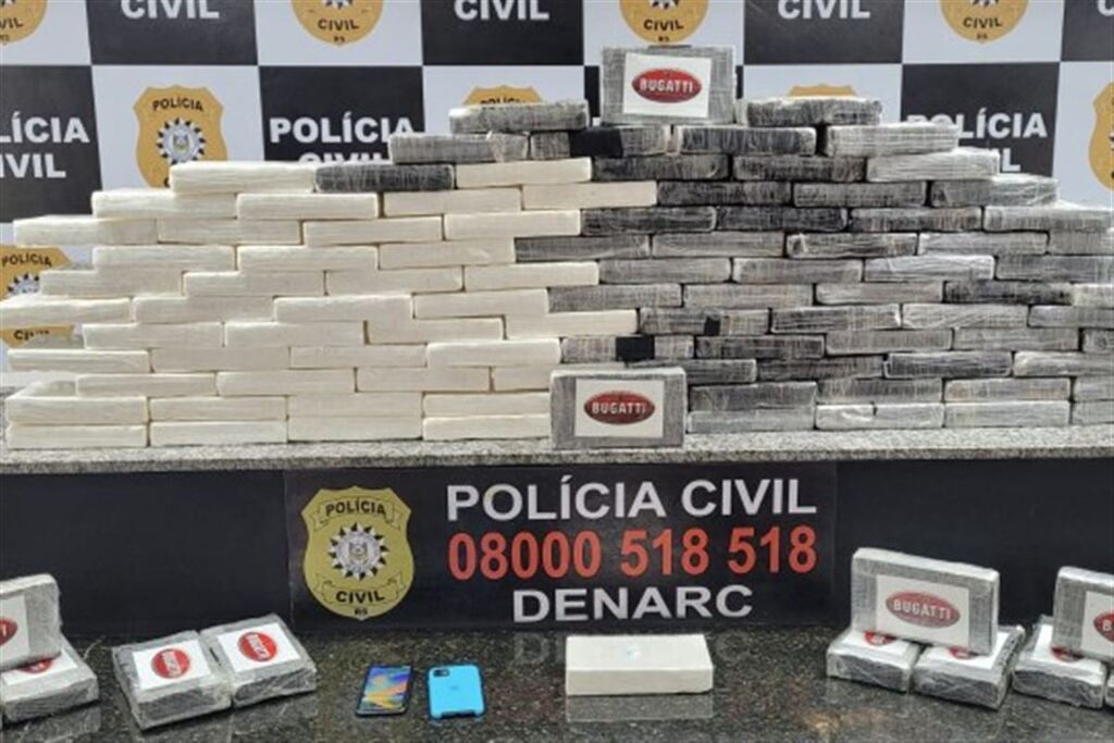 Polícia Civil realiza maior apreensão de cocaína do ano no RS