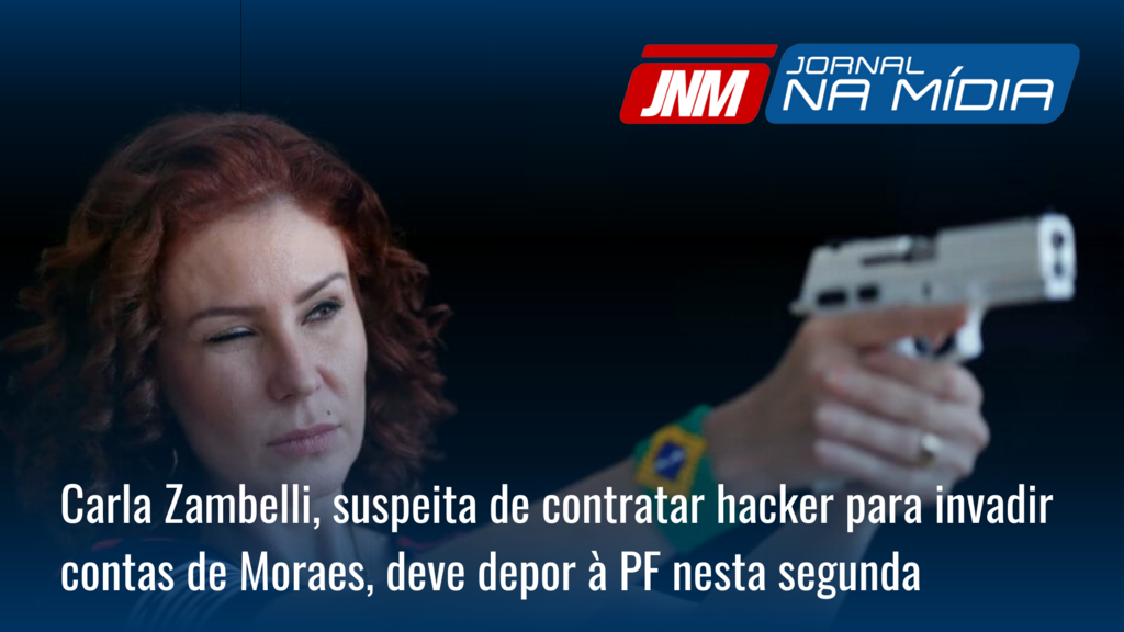 Carla Zambelli, suspeita de contratar hacker para invadir contas de Moraes, deve depor à PF nesta segunda