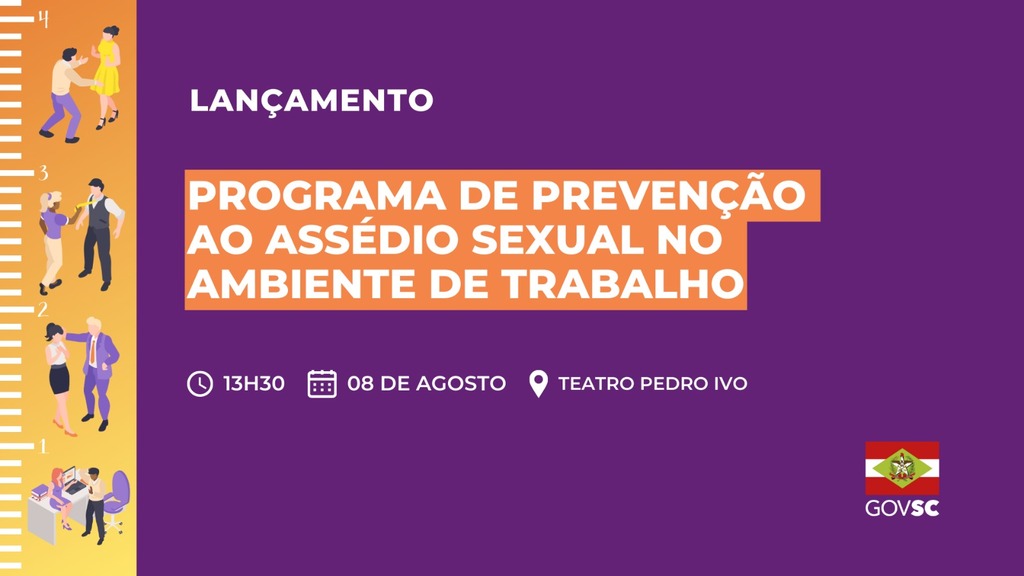 Governo do Estado lança nesta terça-feira programa para prevenir assédio sexual