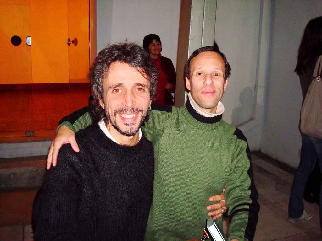 Acervo Eduardo Arriada - Especial DP - Borges ao lado de Vitor Ramil, um dos autores que ele e o professor Corrêa lembraram na obra Quatro por quatro