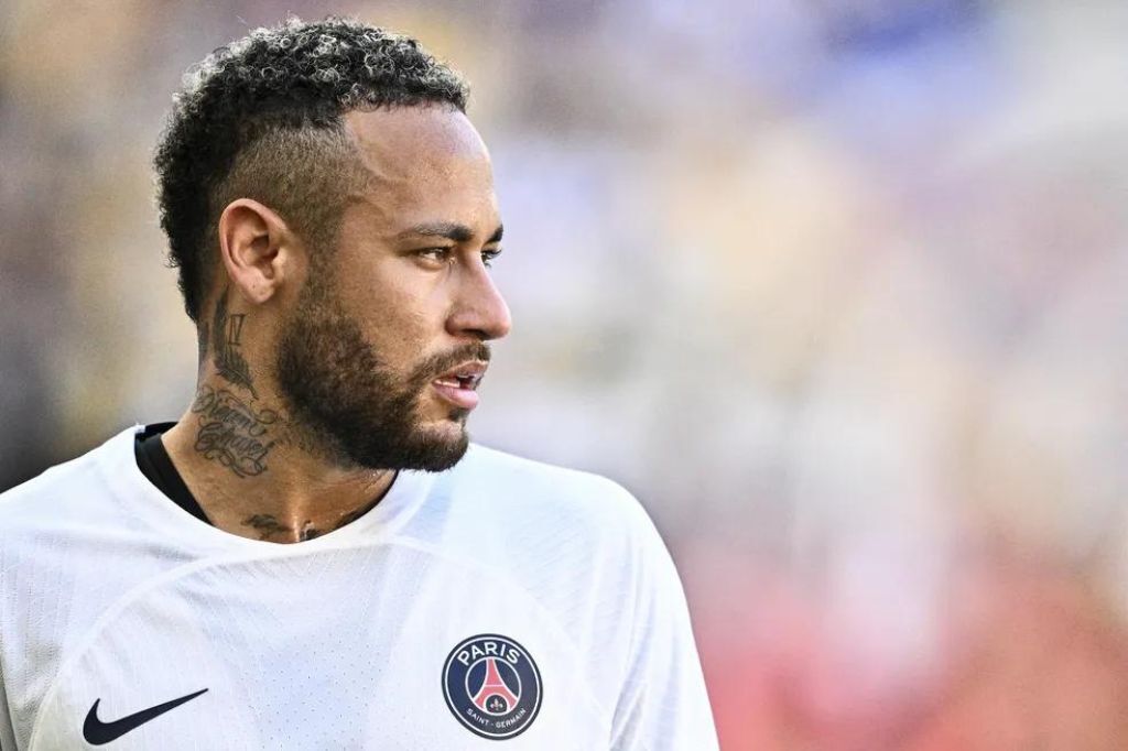  - Neymar, em ação no amistoso do PSG com o Jeonbuk na Coreia do Sul — Foto: Anthony Wallace/AFP