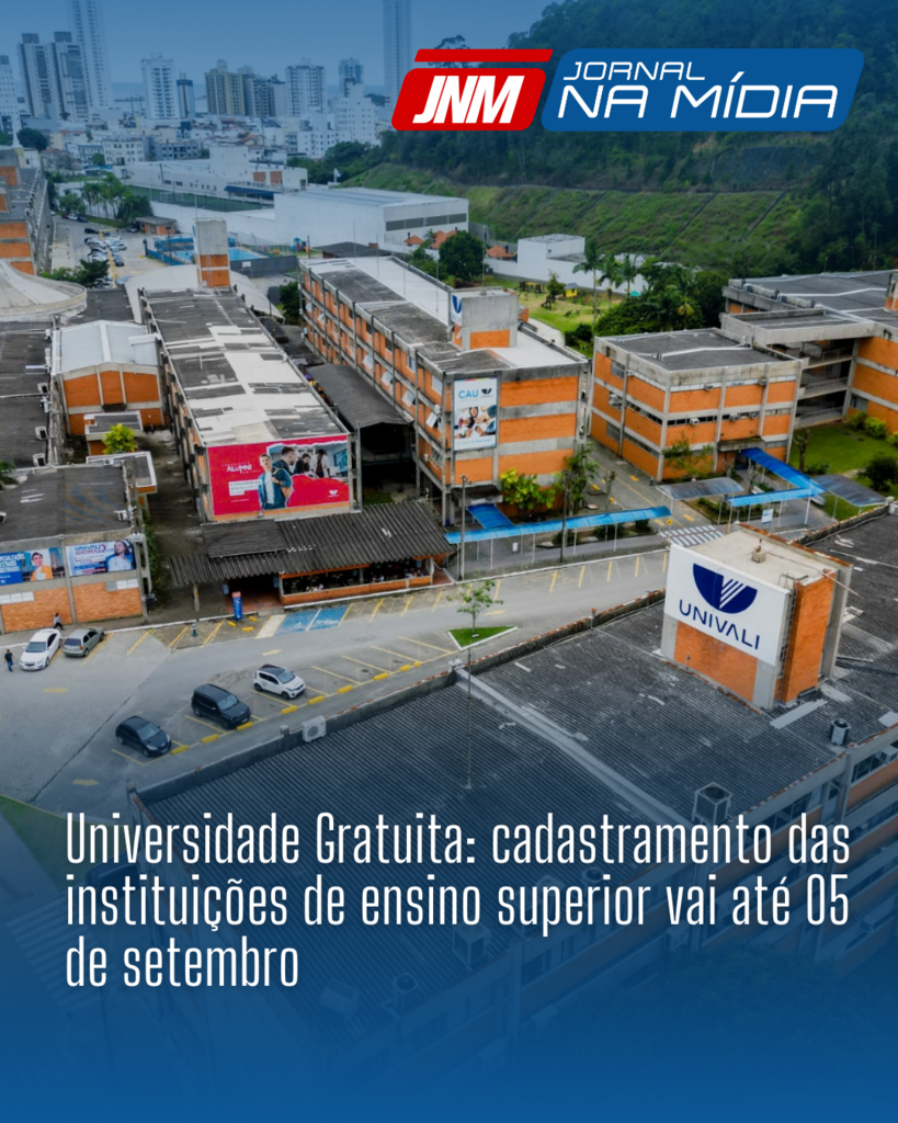 Universidade Gratuita: cadastramento das instituições de ensino superior vai até 05 de setembro