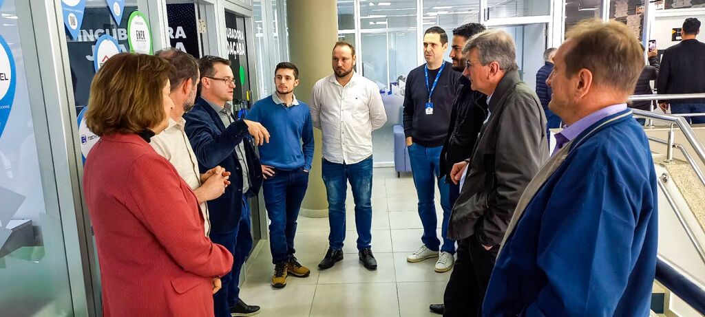 Administração Municipal de Capinzal, Acirp e Incotur em visita ao Polo Inovale de Joaçaba