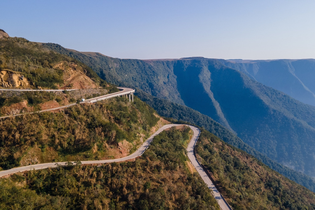 Pavimentação da BR 285 em Timbé do Sul será finalizada em março de 2024