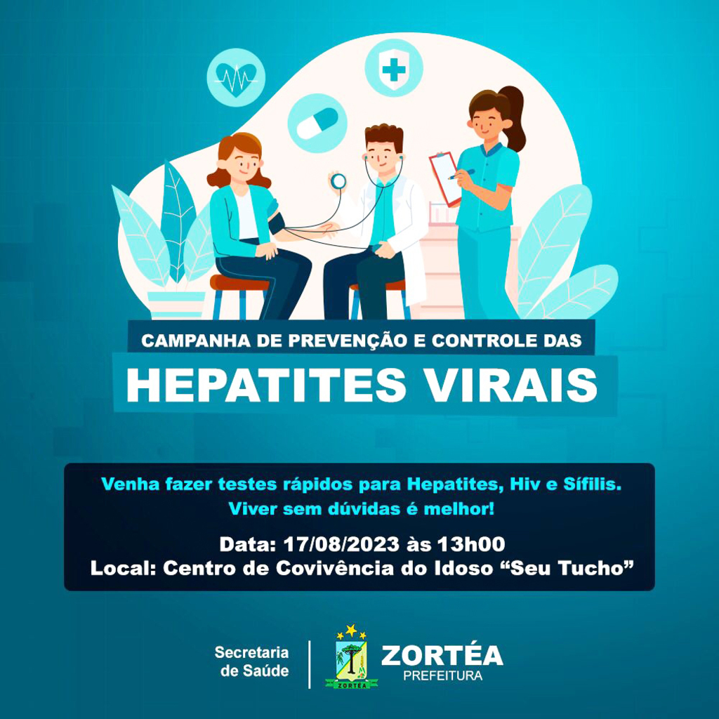 Prefeitura realiza testagem rápida de hepatite, hiv e sífilis nesta quinta-feira (17) no Centro do Convivência do Idoso 