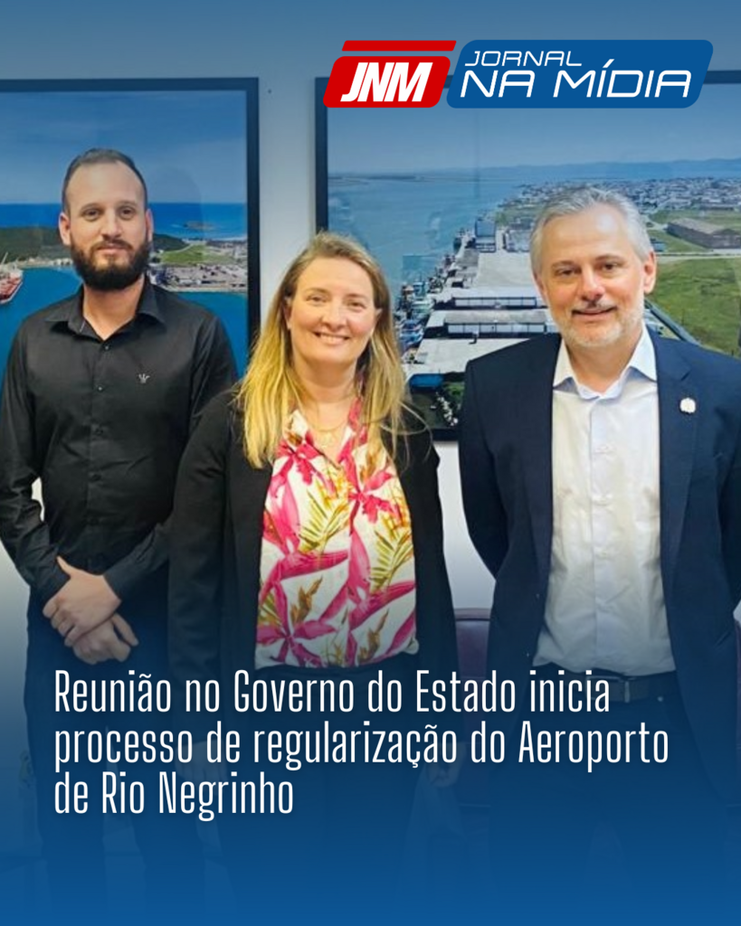 Reunião no Governo do Estado inicia processo de regularização do Aeroporto de Rio Negrinho