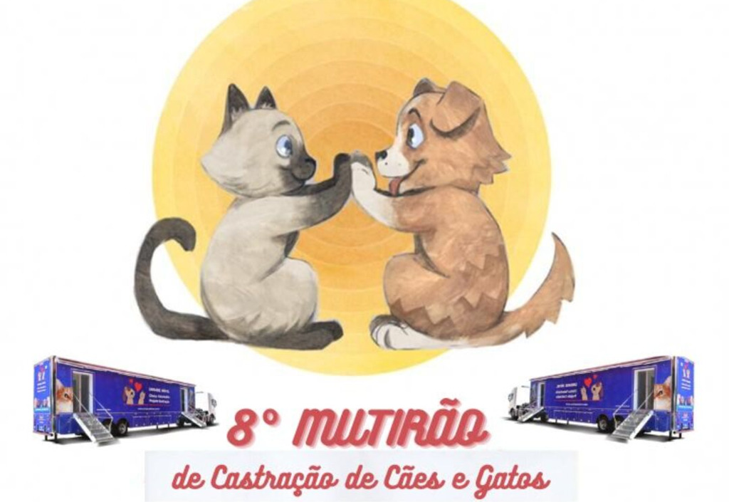 Inscrições abertas para o 8º Mutirão de Castração de Cães e Gatos