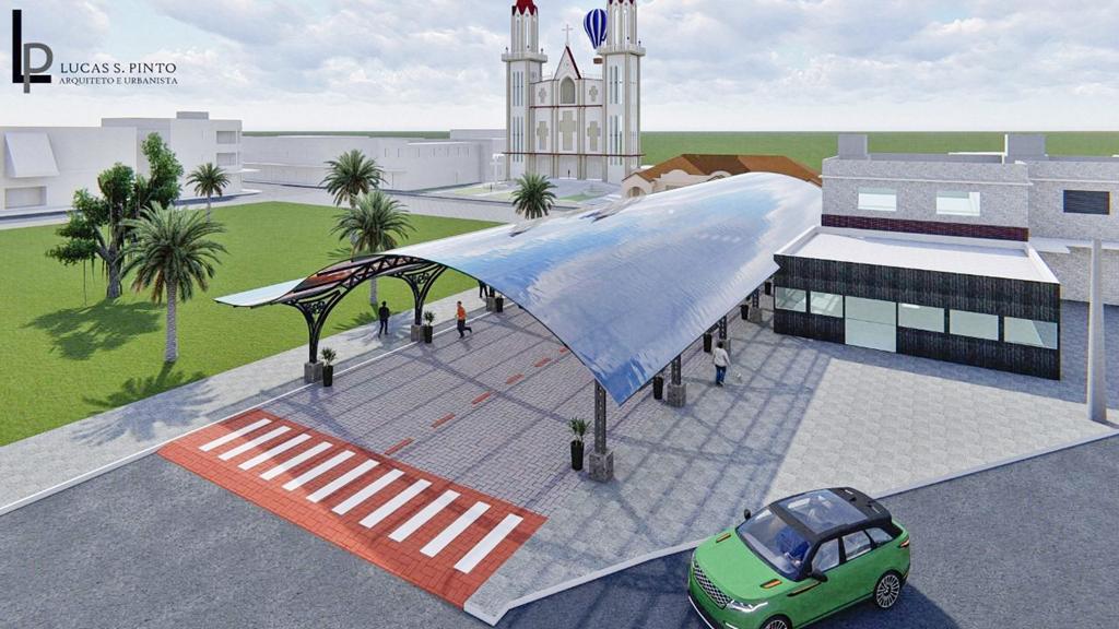PRAÇA SÃO SEBASTIÃO CONTARÁ COM RUA COBERTA  EM PRAIA GRANDE