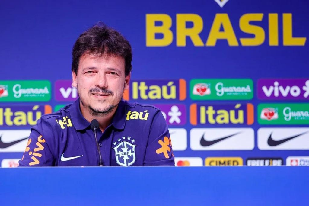  - ernando Diniz, técnico interino da seleção brasileira — Foto: Rodrigo Ferreira/CBF