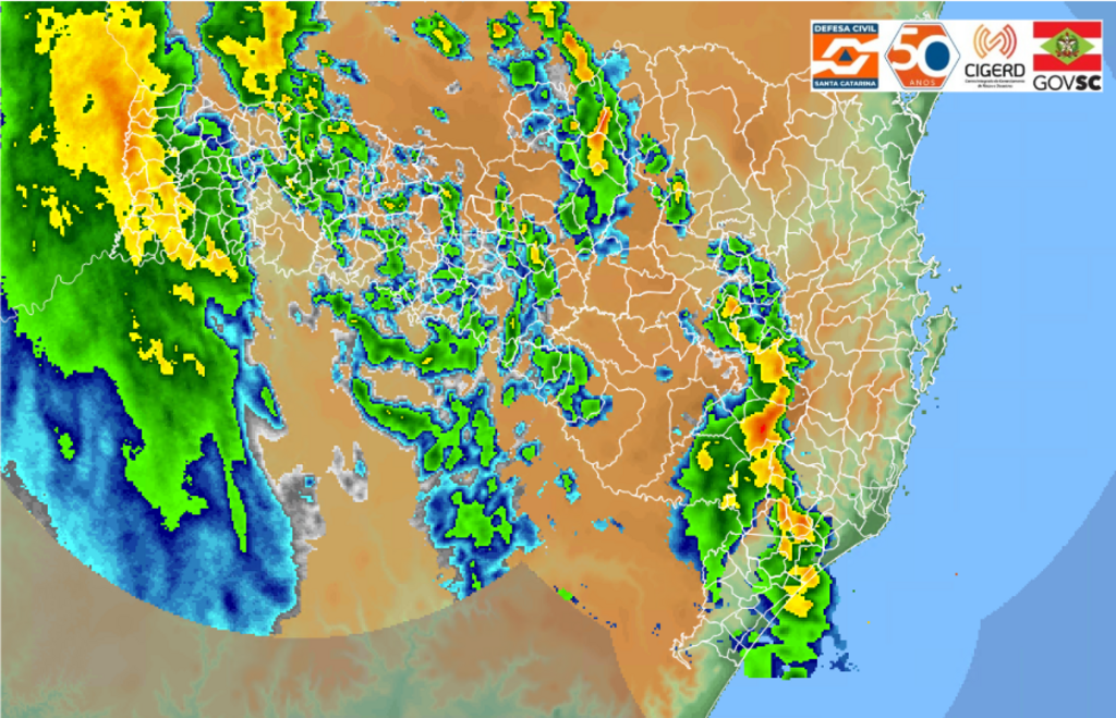 Frente fria avança nesta sexta-feira por Santa Catarina