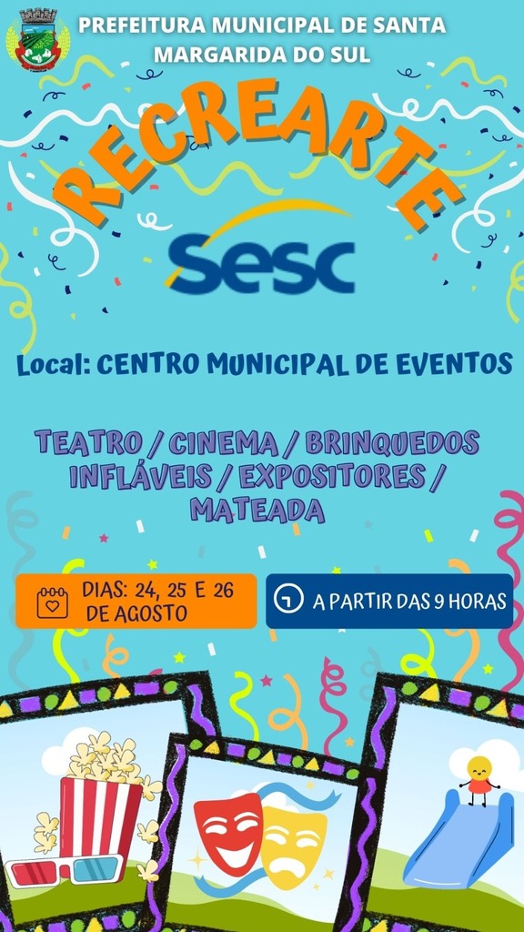 Santa Margarida do Sul recebe a Carreta RecreArt do SESC