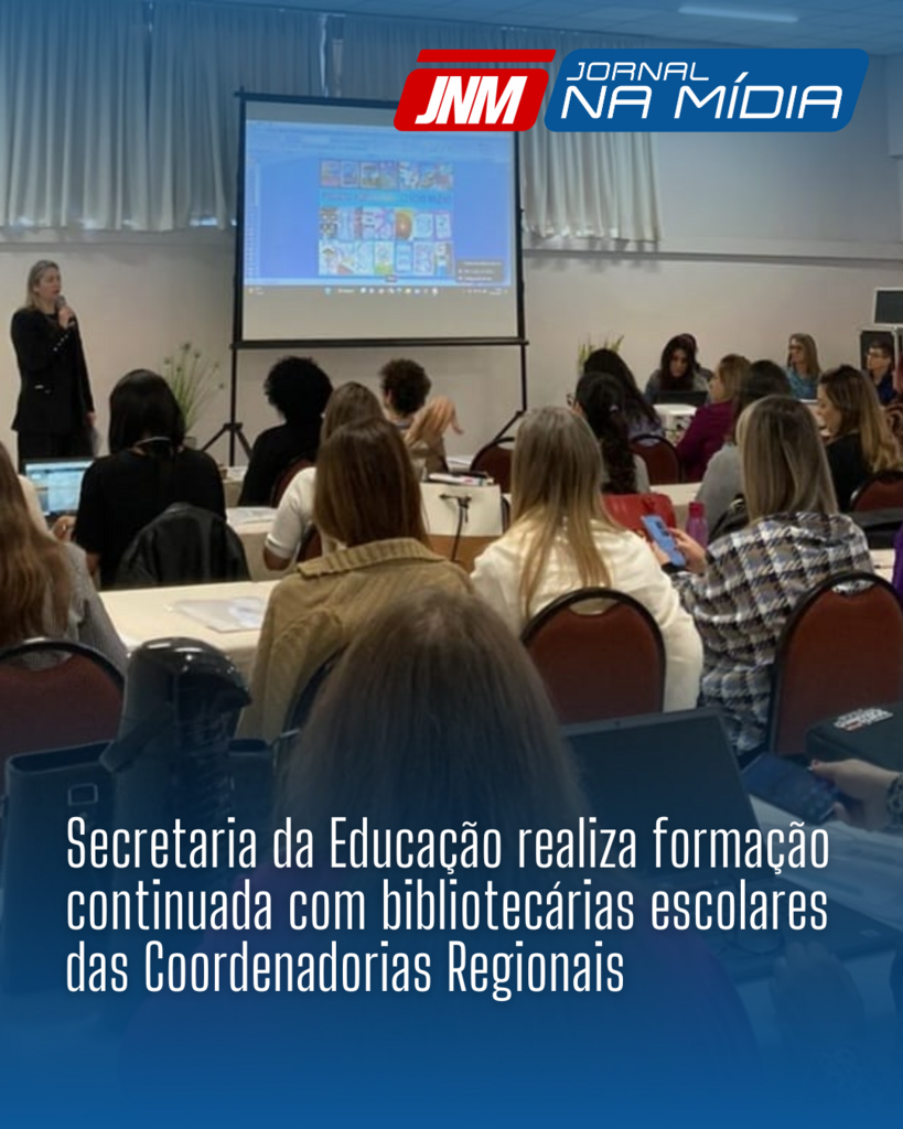 Secretaria da Educação realiza formação continuada com bibliotecárias escolares das Coordenadorias Regionais