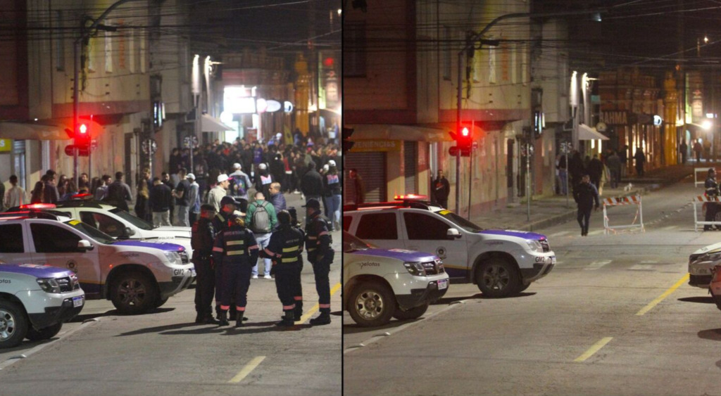 Fotos: Carlos Queiroz - DP - Em poucos minutos, multidão foi dispersada pela Guarda Municipal