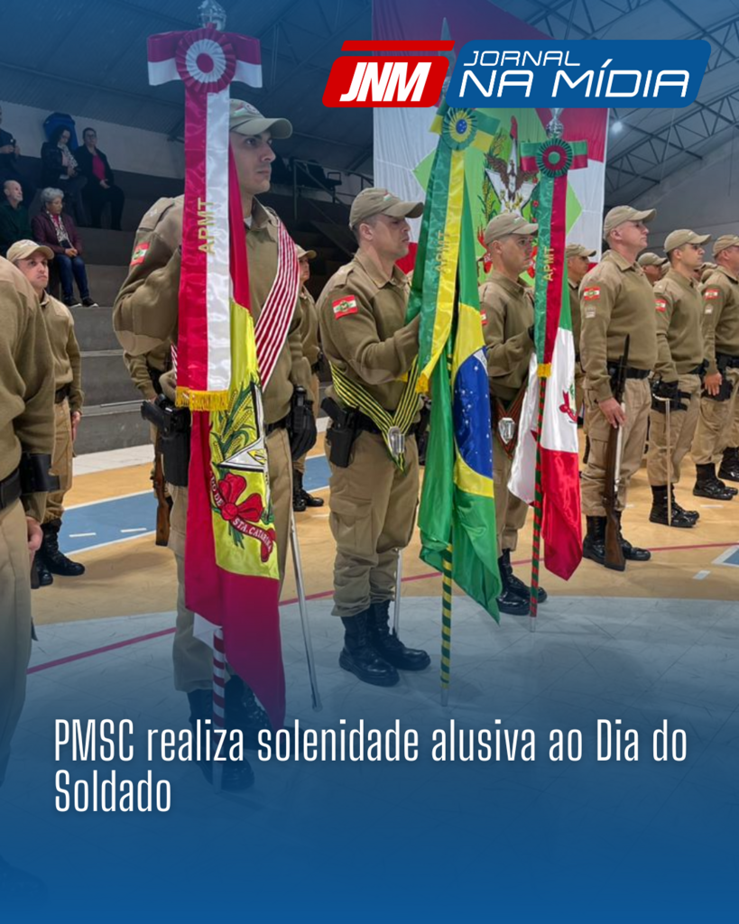 PMSC realiza solenidade alusiva ao Dia do Soldado