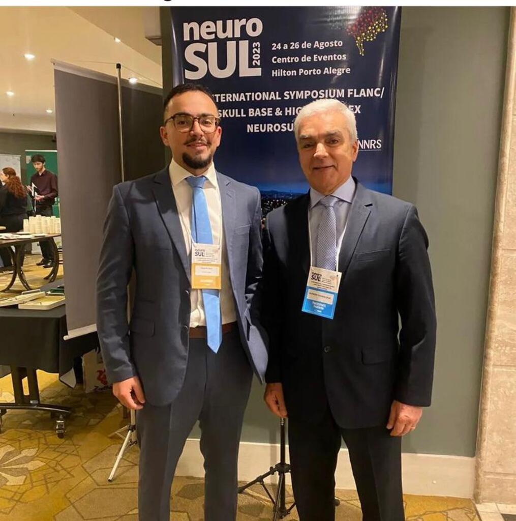 Eduardo e Alfredo Zauk participaram do NeuroSul 2023, 
no Centro de Eventos do Hilton Porto Alegre