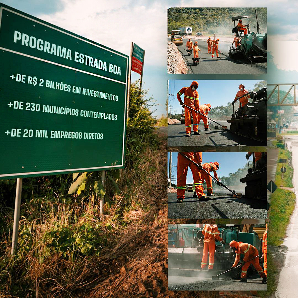 Programa Estrada Boa realiza benfeitorias na malha viária catarinense