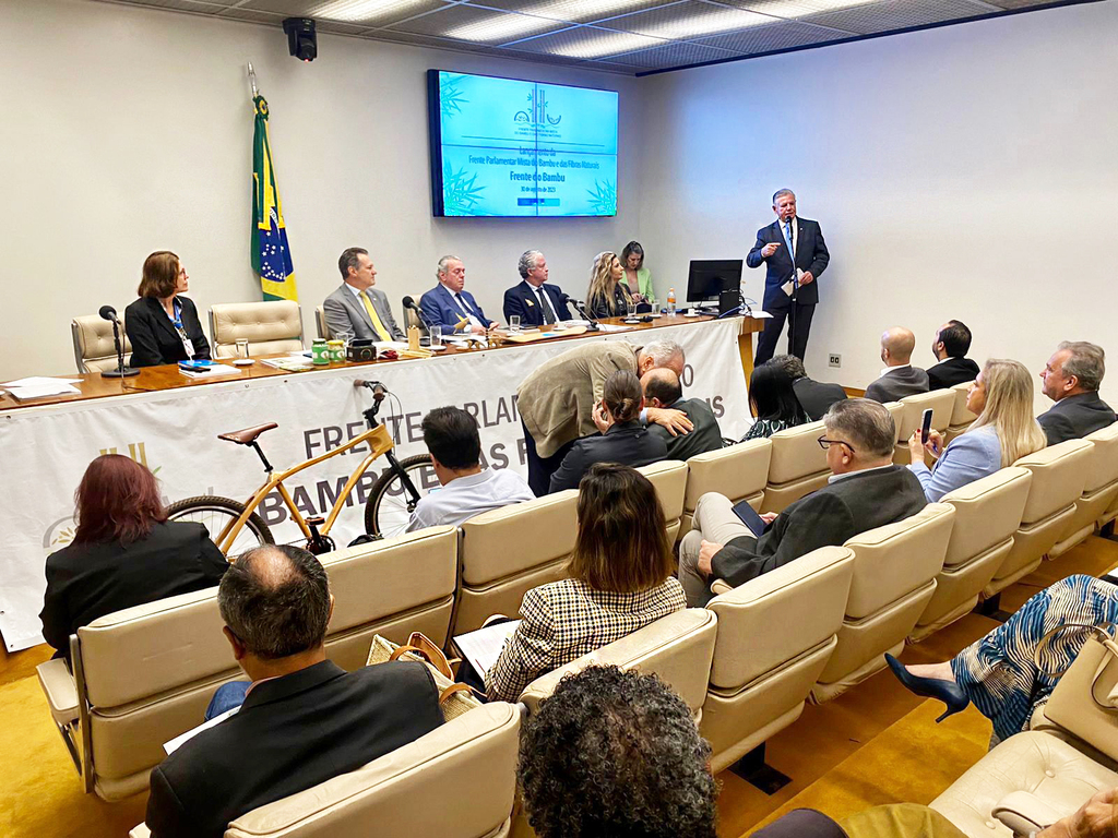 Deputado Berlanda participa na Câmara dos Deputados em Brasília do lançamento da Frente Parlamentar Mista do Bambu e Fibras Naturais