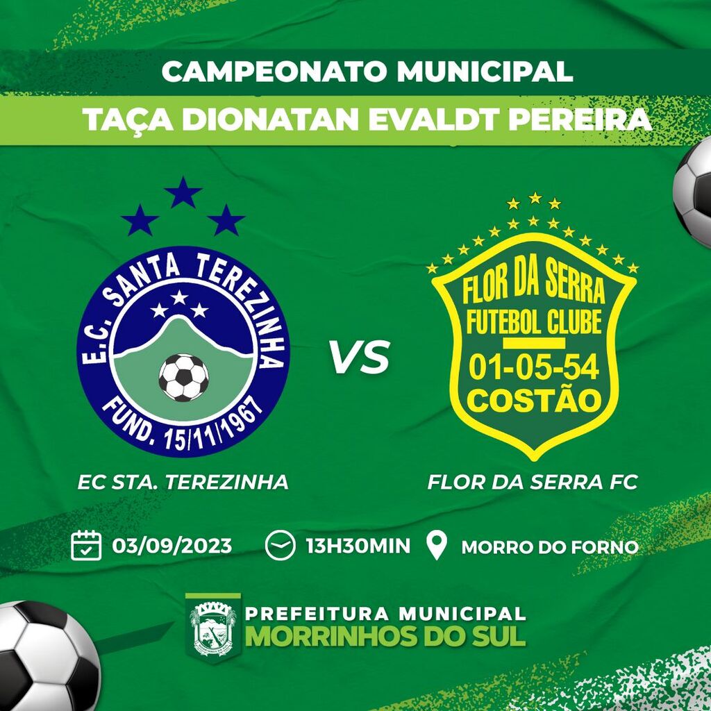 MAIS UMA EMOCIONANTE RODADA DO CAMPEONATO MUNICIPAL DE FUTEBOL, TAÇA DIONATAN EVALDT PEREIRA EM MORRINHOS