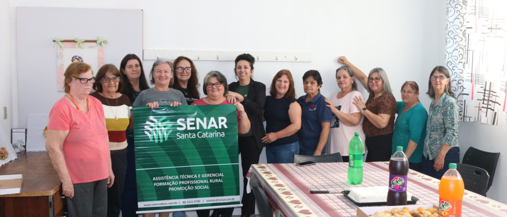 CURSO DE ARTESANATO EM PINTURA MOVIMENTA AS MULHERES DO CLUBE DE MÃES DE SÃO JOÃO DO SUL