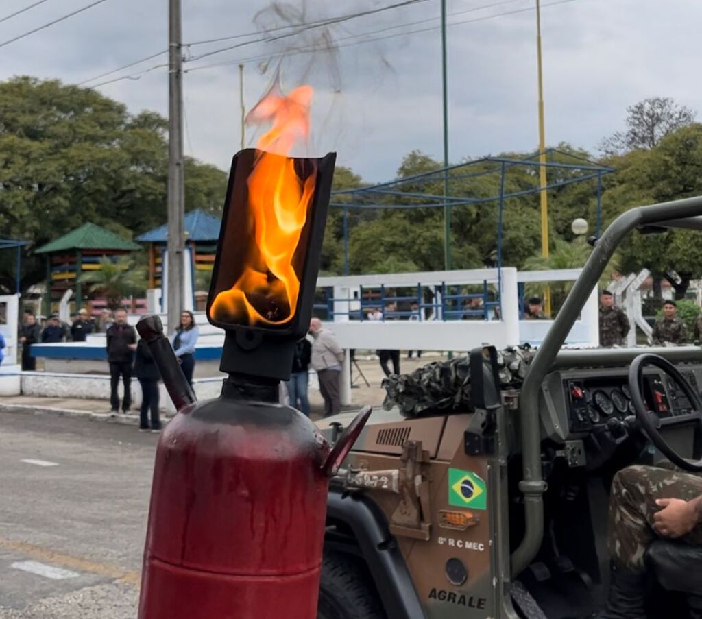 Fogo Simbólico já está na Pira da Pátria