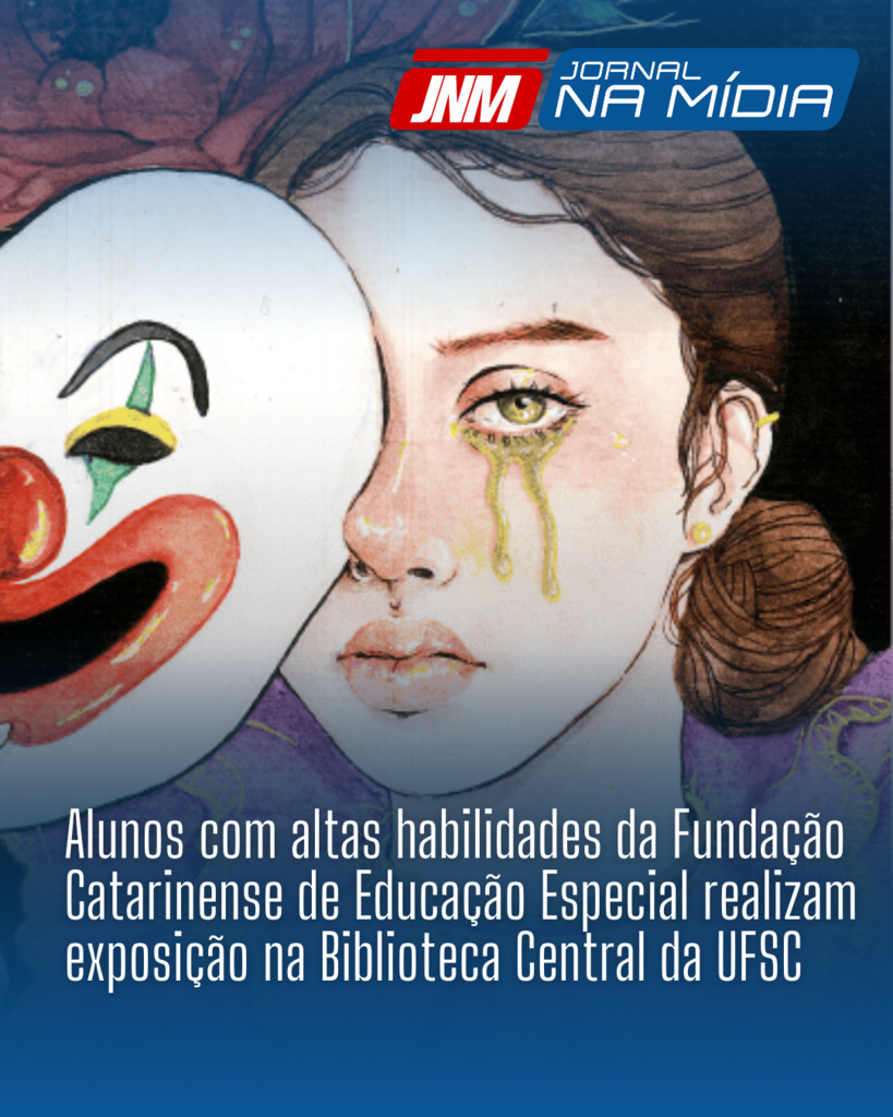 Alunos com altas habilidades da Fundação Catarinense de Educação Especial realizam exposição na Biblioteca Central da UFSC