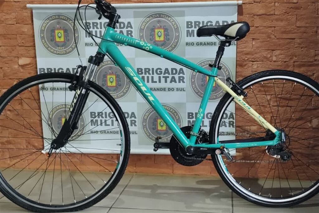 Foto: Brigada Militar - Bicicleta avaliada em R$ 7 mil estava sendo vendida por R$ 200