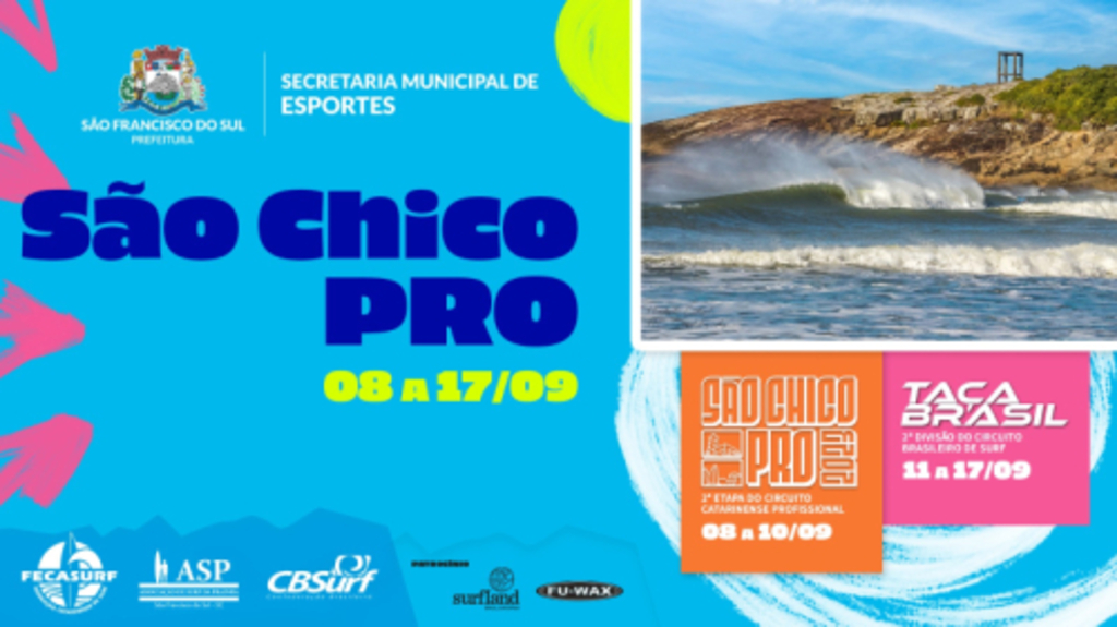 Mais de 100 surfistas vão competir na etapa do circuito catarinense em São Francisco do Sul