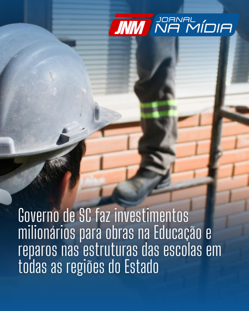 Governo de SC faz investimentos milionários para obras na Educação e reparos nas estruturas das escolas em todas as regiões do Estado