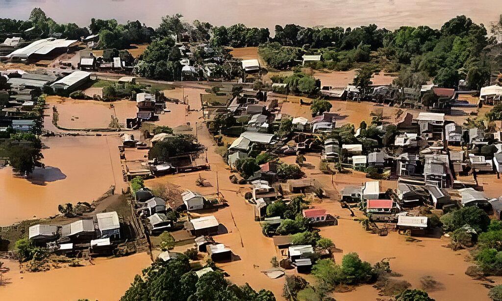 Foto: Marinha do Brasil - Cidades do Vale do Taquari foram fortemente atingidas
