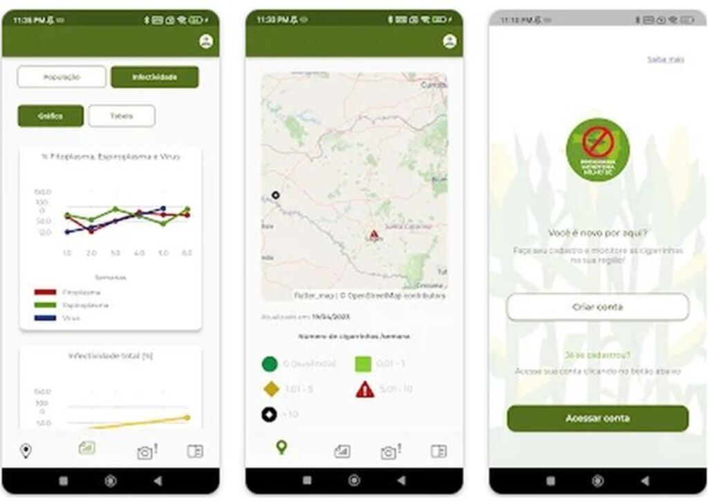 Reprodução/App/Epagri - 
