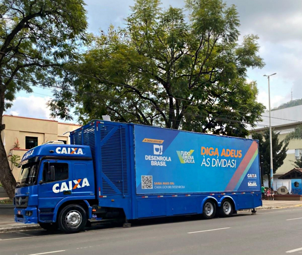 CAMINHÃO TUDO EM DIA CAIXA CHEGA A JOAÇABA (SC) LEVANDO OPORTUNIDADE PARA REGULARIZAÇÃO DE DÍVIDAS