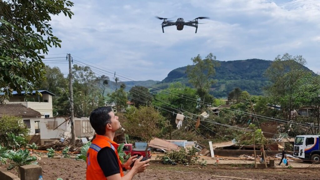 Divulgação Gade - Drones são utilizados para agilizar e potencializar a eficácia das ações de busca