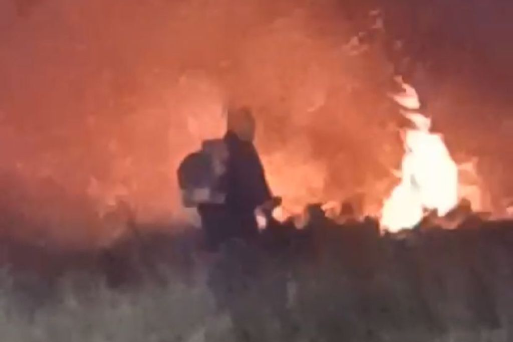 Incêndio em vegetação em Imbituba preocupa autoridades; vídeo