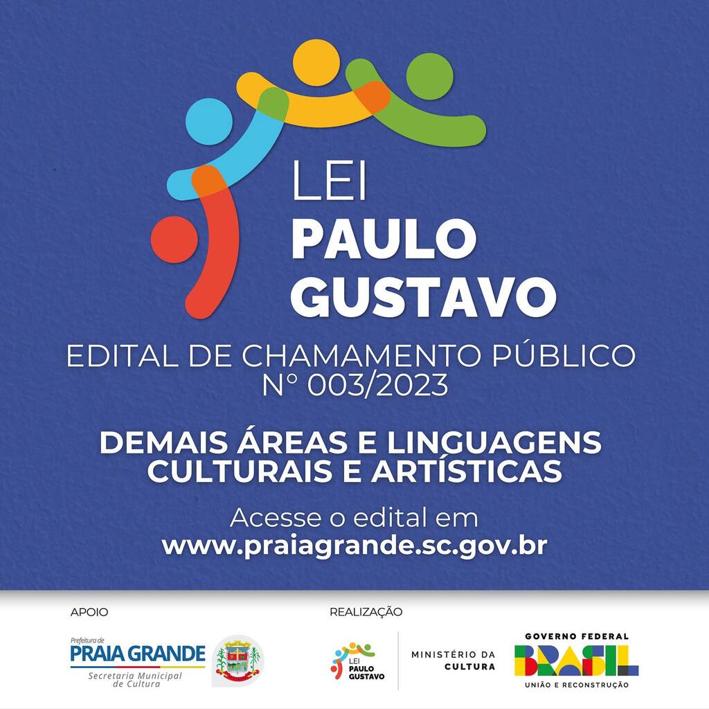 EDITAL DE CHAMAMENTO PÚBLICO 003/2023 É LANÇADO EM PRAIA GRANDE