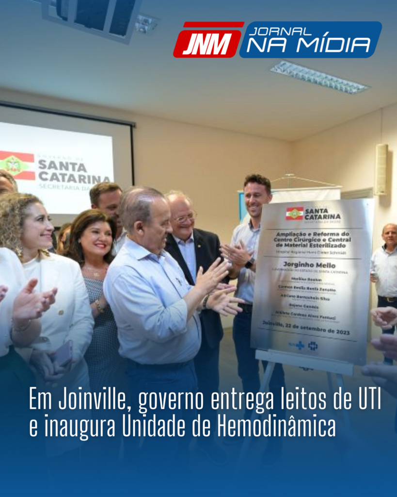 Em Joinville, governo entrega leitos de UTI e inaugura Unidade de Hemodinâmica