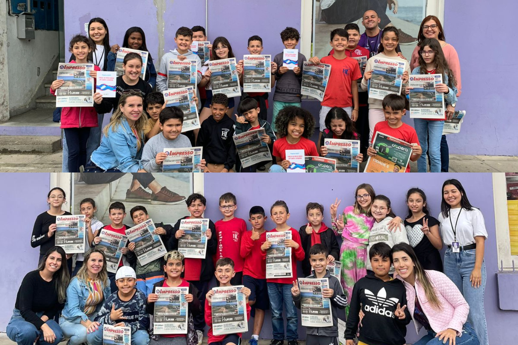 Alunos do 4º ano da Escola Henrique Lage realizam visita à Rádio 89.3 FM