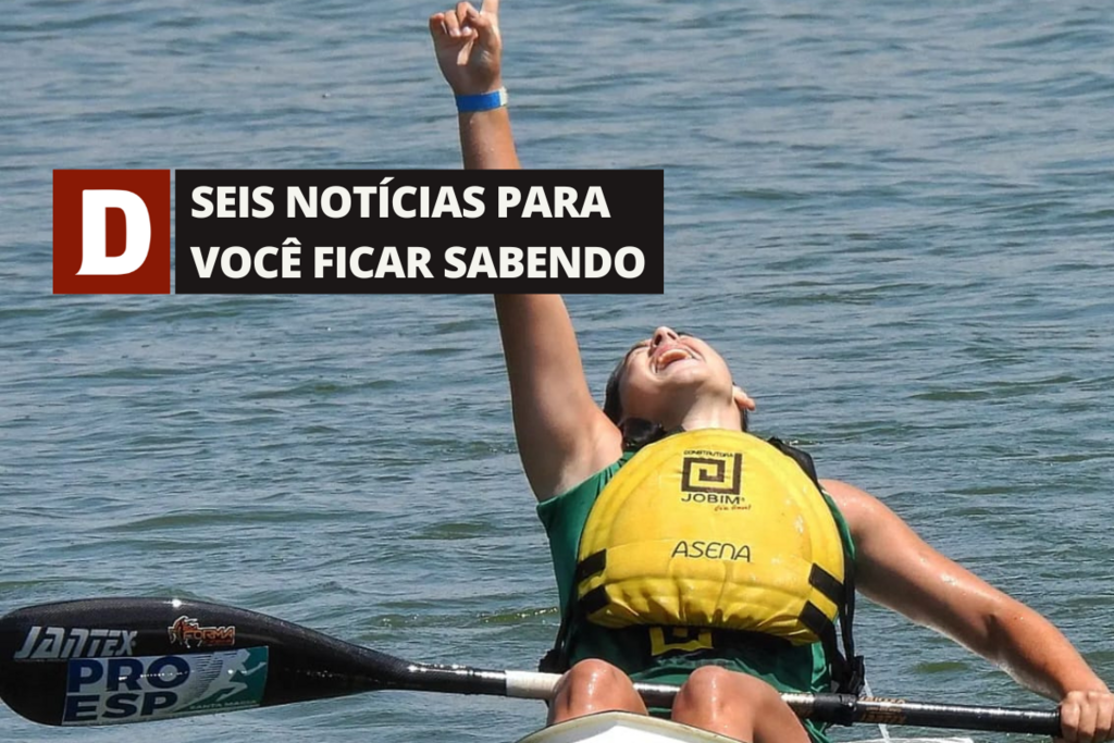 título imagem Luana Taborda garante três ouros no Brasileiro de Canoagem e outras 5 notícias